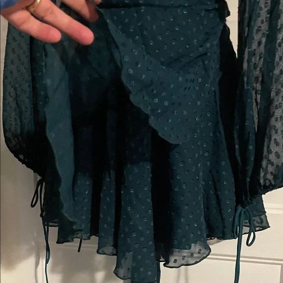 Lucy in the Sky Dark Teal Long Sleeve Dress - Picture 5 of 10